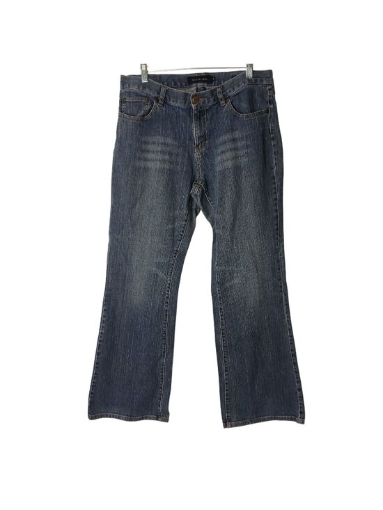 Calvin Klein Denim - Calvin Klein Womens Flare Jeans Size 12 Blue Denim 99% Cotton Vintage Style #Q16